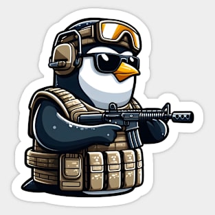 Tactical penguin Sticker